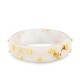 BRACCIALE RIGIDO IN RESINA CON BORCHIE DORATE - KW2548C553