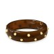 BRACCIALE RIGIDO IN RESINA CON BORCHIE DORATE - KW2548C553