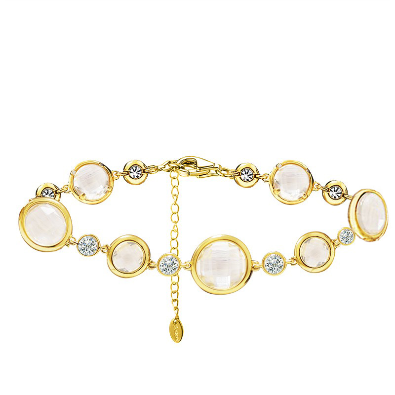 BRACCIALE CON CRISTALLI E ZIRCONIA ROTONDI COLORATI - MDD1318B BRACCIALE CON CRISTALLI E ZIRCONIA ROTONDI COLORATI - MDD1318B