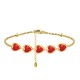 BRACCIALE CON CRISTALLI CUORI COLORATI - MDD2505B BRACCIALE CON CRISTALLI CUORI COLORATI - MDD2505B