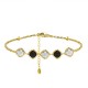 BRACCIALE CON CRISTALLI QUADRATI COLORATI - MDD2513B BRACCIALE CON CRISTALLI QUADRATI COLORATI - MDD2513B