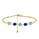 BRACCIALE CON CRISTALLI OVALI COLORATI - MDD2517B BRACCIALE CON CRISTALLI OVALI COLORATI - MDD2517B