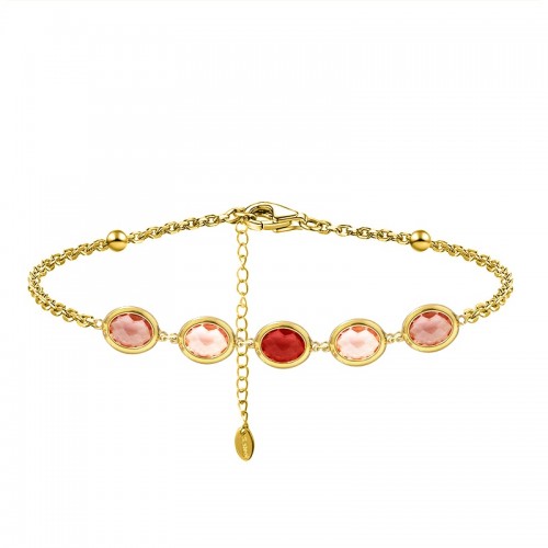 BRACCIALE CON CRISTALLI OVALI COLORATI - MDD2517B