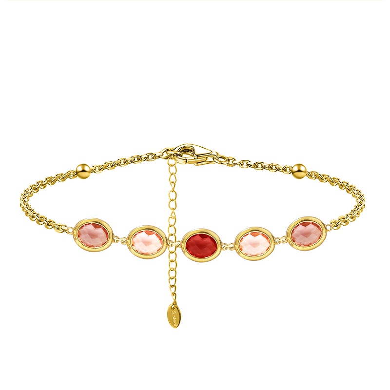 BRACCIALE CON CRISTALLI OVALI COLORATI - MDD2517B BRACCIALE CON CRISTALLI OVALI COLORATI - MDD2517B
