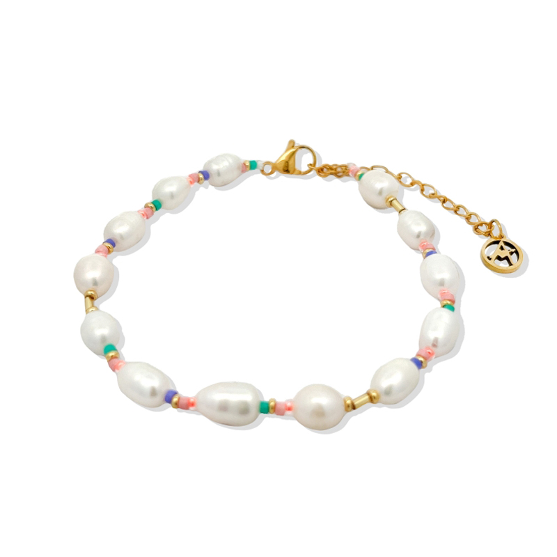 BRACCIALE DI PERLE CON PERLINE COLORATE - MNK21121172H8