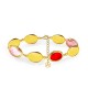 BRACCIALE SONAGLIO CON CRISTALLI OVALI COLORATI - MY251064C237