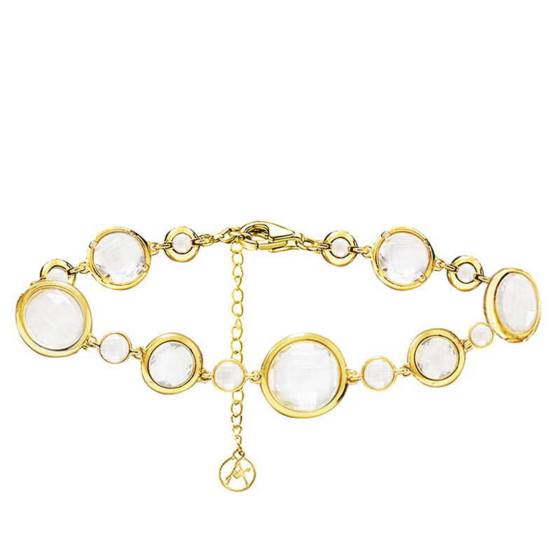 BRACCIALE CON CRISTALLI ROTONDI COLORATI - MY25160C269