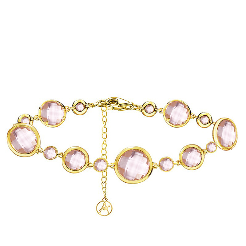 BRACCIALE CON CRISTALLI ROTONDI COLORATI - MY25160C269