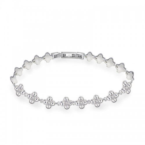 BRACCIALE ZIRCONE QUADRIFOGLIO - MY251648B462