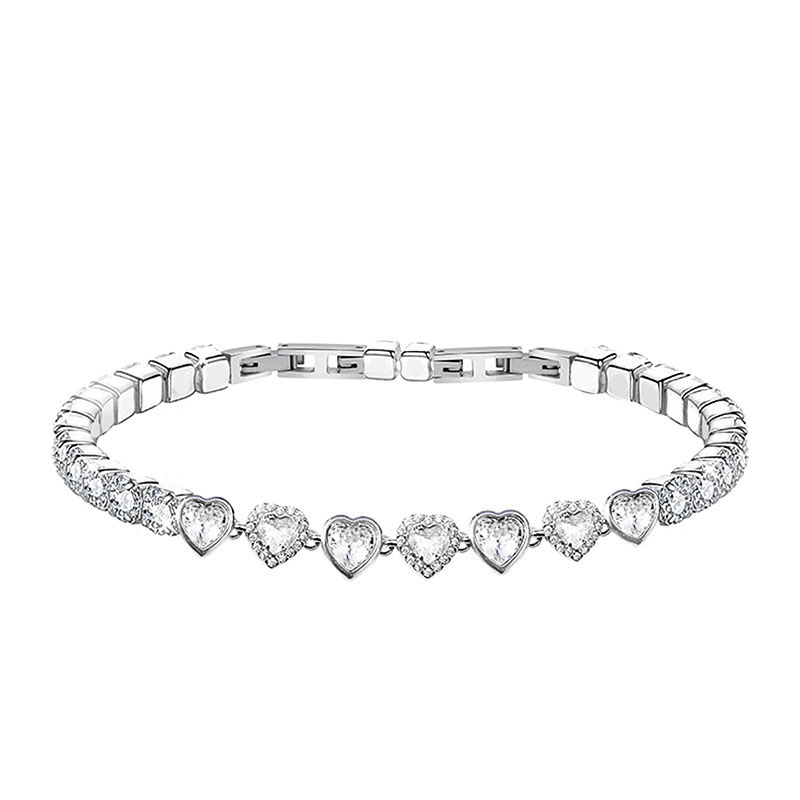 BRACCIALE TENNIS CON CUORI - MY25168B454