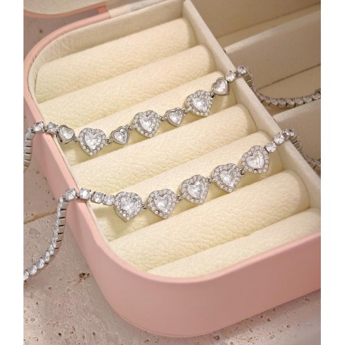 BRACCIALE TENNIS CON CUORI - MY25168B454