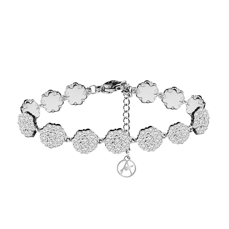 BRACCIALE CON FIORI DI ZIRCONI - MY252104C717