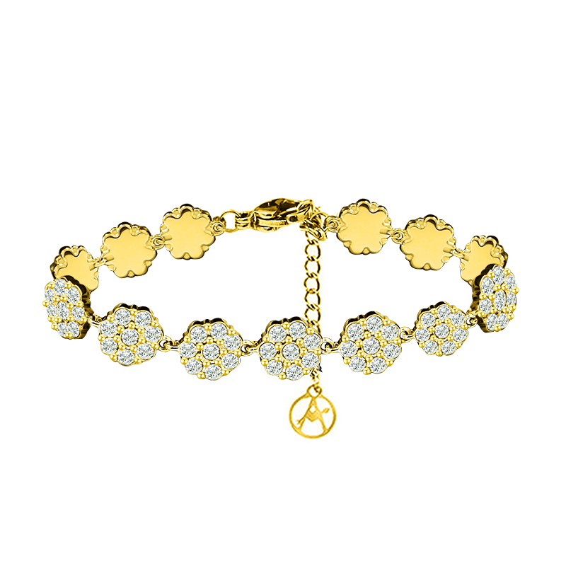 BRACCIALE CON FIORI DI ZIRCONI - MY252104C717