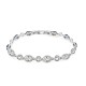 BRACCIALE ZIRCONE CON OVALI E PUNTI LUCE ALTERNATI - MY252272B455