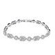 BRACCIALE ZIRCONE CON RETTANGOLI E TONDI ALTERNATI - MY252336B450