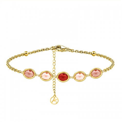 BRACCIALE CON CRISTALLI OVALI COLORATI - MY2596C264