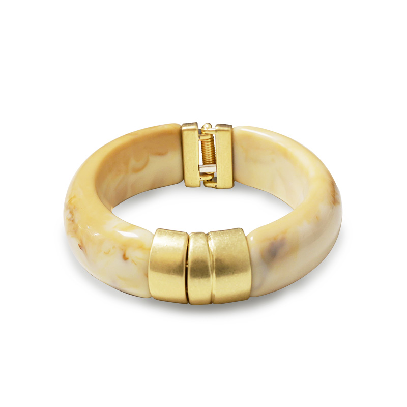 BRACCIALE RIGIDO IN RESINA CON APERTURA A MOLLA - NY251344C584