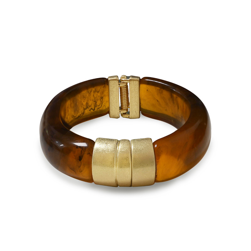 BRACCIALE RIGIDO IN RESINA CON APERTURA A MOLLA - NY251344C584