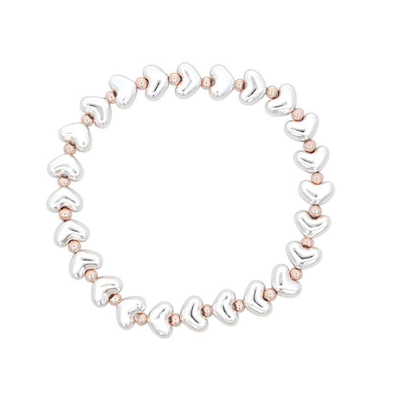 BRACCIALE ELASTICO CON CUORI - SW2252D257