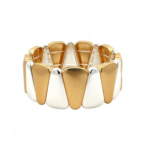 BRACCIALE ELASTICO BICOLORE A TRIANGOLO ARROTONDATO - SW231024E694