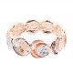 BRACCIALE ELASTICO TONDO IRREGOLARE SMALTATO A TRE STRATI - SW23864F99