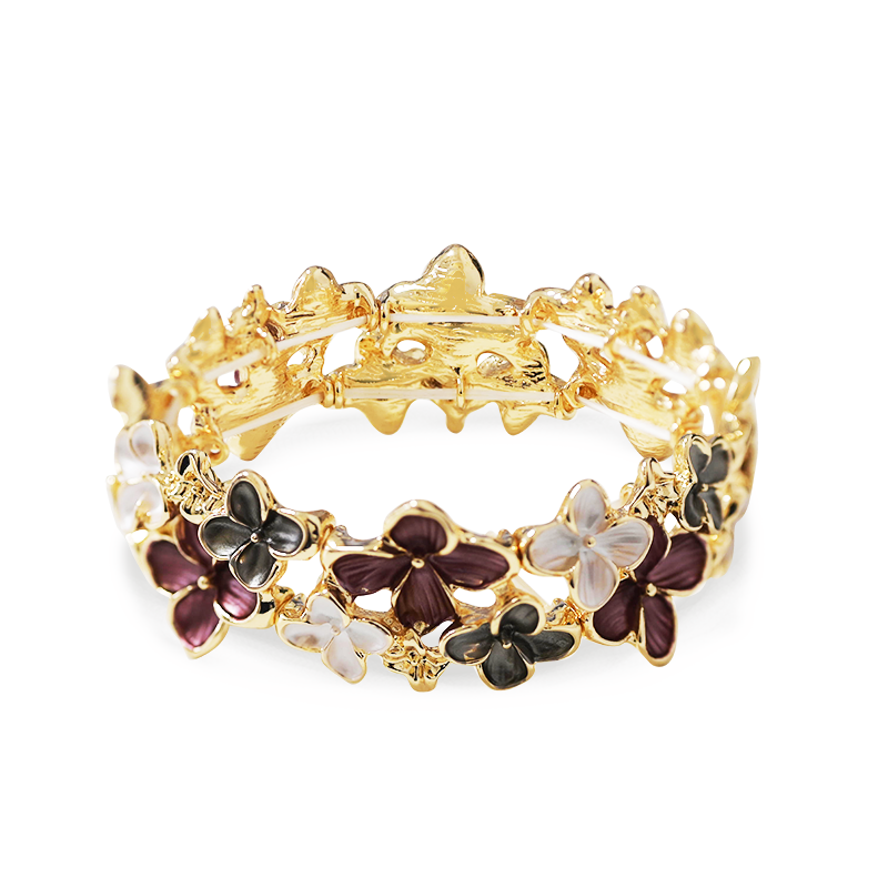 BRACCIALE ELASTICO SMALTATO FIORI - SW2388E931