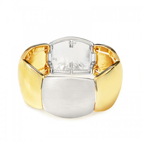 BRACCIALE ELASTICO LUCIDO E SATINATO ALTERNATO - SW24100B799