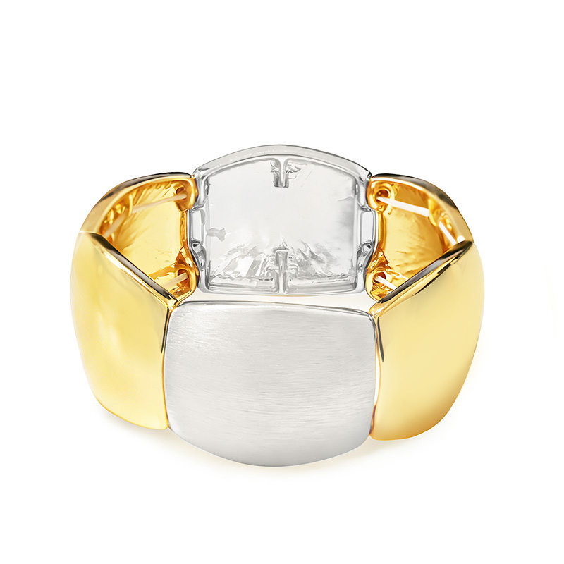 BRACCIALE ELASTICO LUCIDO E SATINATO ALTERNATO - SW24100B799