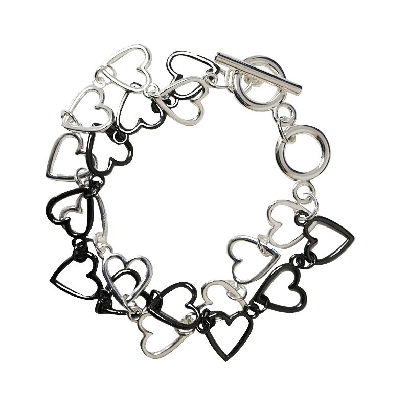 BRACCIALE DOPPIO FILO A CATENA DI CUORI - SW2460B686