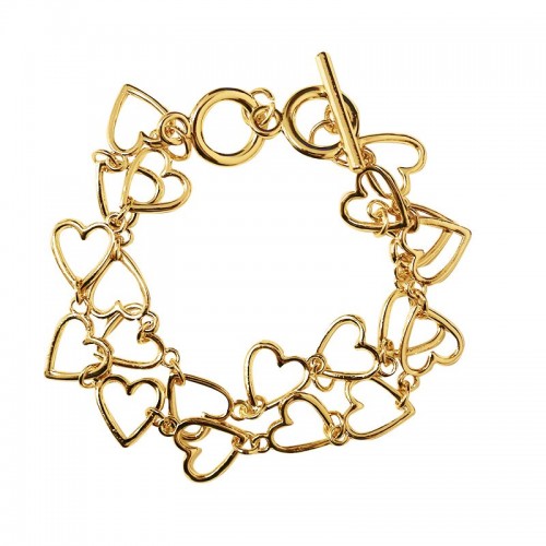 BRACCIALE DOPPIO FILO A CATENA DI CUORI - SW2460B686