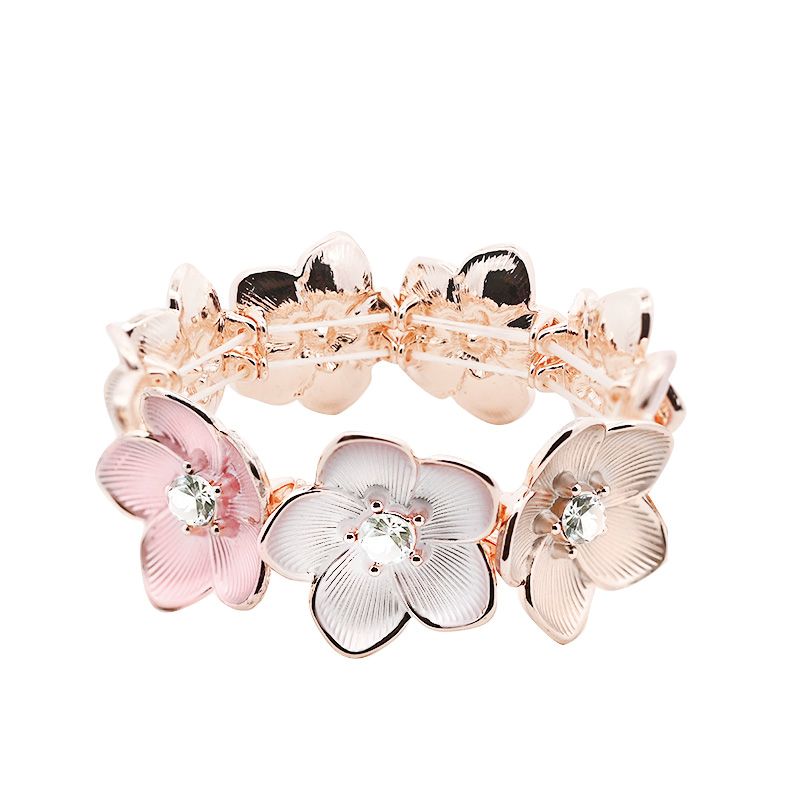 BRACCIALE ELASTICO FIORE SMALTATO - SW2488A168