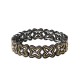 BRACCIALE ELASTICO A QUADRIFOGLI TRAFORATI CON STRASS - SW2488B657 BRACCIALE ELASTICO A QUADRIFOGLI TRAFORATI CON STRASS - SW2488B657