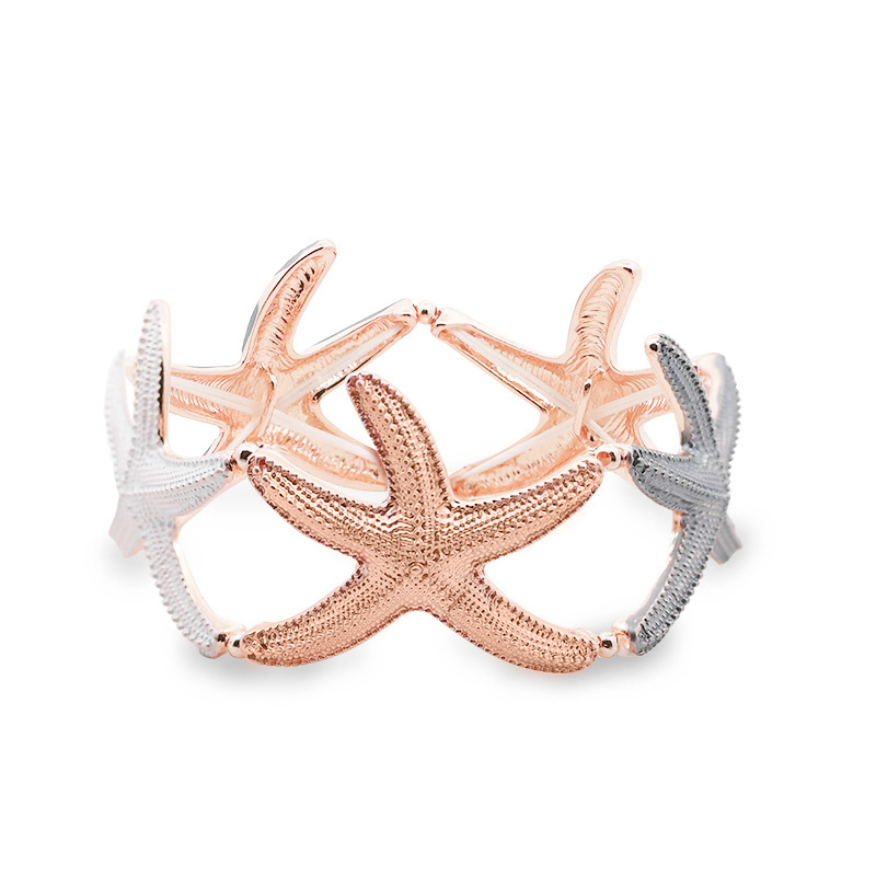 BRACCIALE ELASTICO SMALTATO CON STELLA MARINA - SW2488B802