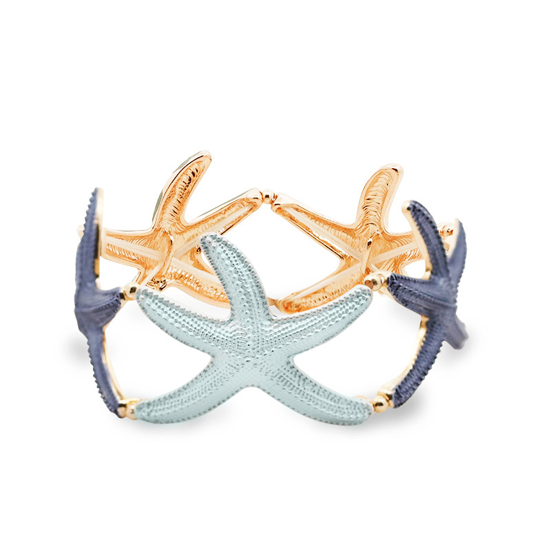 BRACCIALE ELASTICO SMALTATO CON STELLA MARINA - SW2488B802