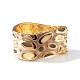 BRACCIALE RIGIDO SMALTATO ONDULATO CON OVALI A MOLLA - SW25120C402