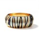 BRACCIALE RIGIDO A MOLLA SMALTATO A RIGHE ONDULATE - SW25120C403