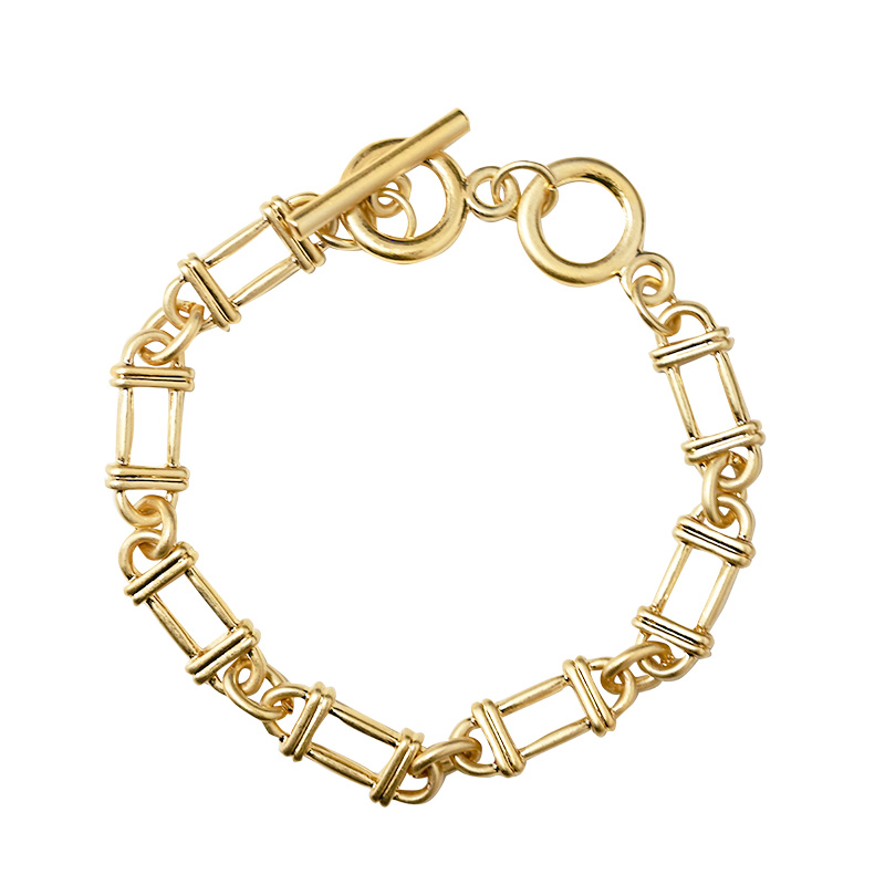 BRACCIALE CATENA A MAGLIE GRAFFETTE - SW2552B75 BRACCIALE CATENA A MAGLIE GRAFFETTE - SW2552B75
