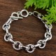 BRACCIALE CATENA CON MAGLIE ALTERNATE LUCIDE E RIGATE - SW2556B19 BRACCIALE CATENA CON MAGLIE ALTERNATE LUCIDE E RIGATE - SW2556B19