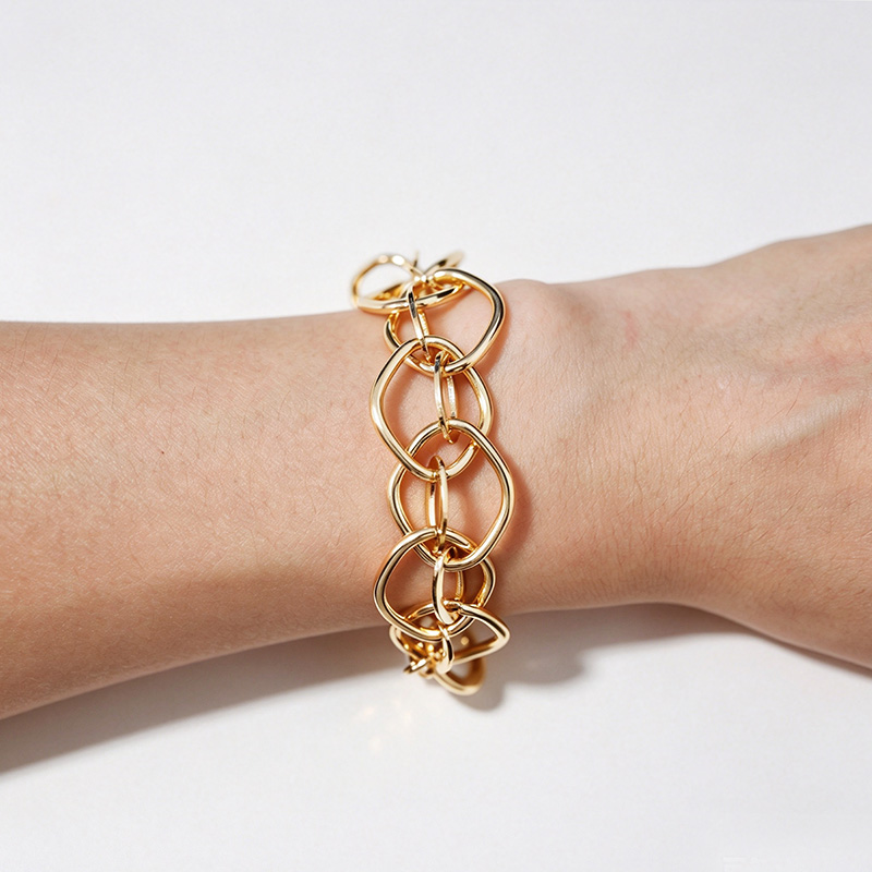 BRACCIALE CATENA A MAGLIA DOPPIA - SW2556B25