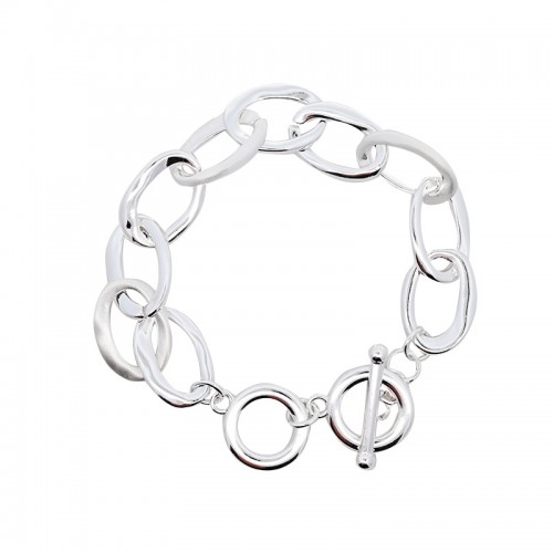 BRACCIALE CATENA A MAGLIE OVALI - SW2560B85
