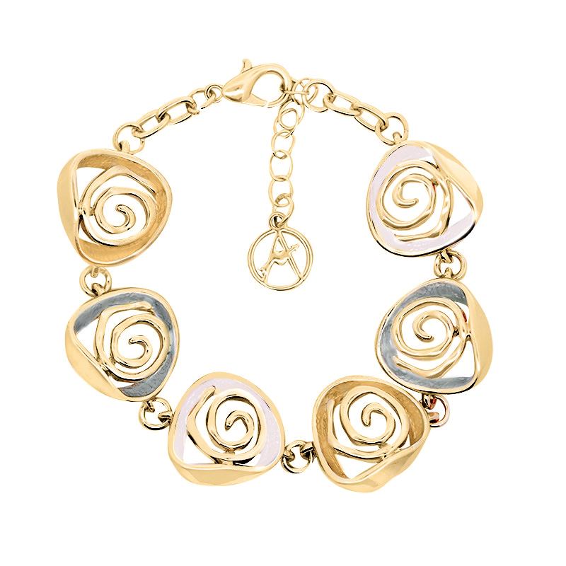 BRACCIALE CON SPIRALI SMALTATE TRAFORATE - SW2564B62 BRACCIALE CON SPIRALI SMALTATE TRAFORATE - SW2564B62