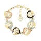 BRACCIALE CON SPIRALI SMALTATE TRAFORATE - SW2564B62 BRACCIALE CON SPIRALI SMALTATE TRAFORATE - SW2564B62