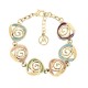 BRACCIALE CON SPIRALI SMALTATE TRAFORATE - SW2564B62 BRACCIALE CON SPIRALI SMALTATE TRAFORATE - SW2564B62