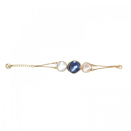 BRACCIALE CON TRE TONDI SMALTATI - SW2564B64