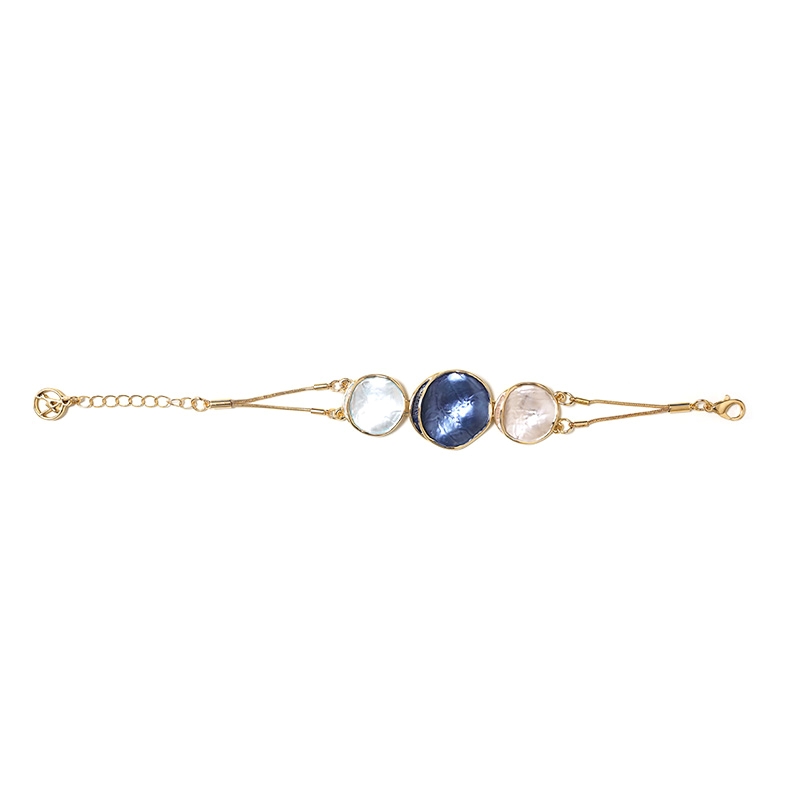BRACCIALE CON TRE TONDI SMALTATI - SW2564B64