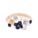 BRACCIALE ELASTICO CON FIORI SMALTATI - SW25704B50
