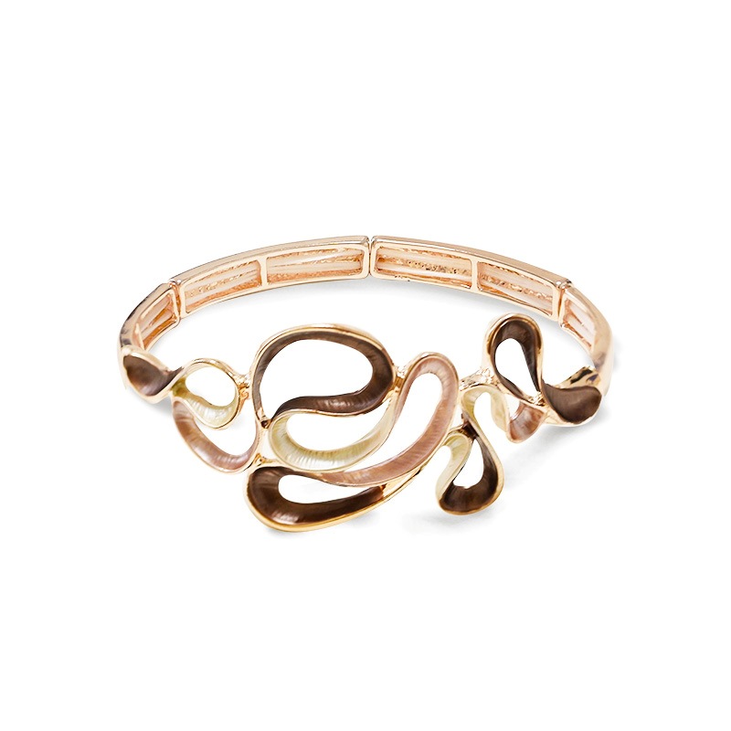 BRACCIALE ELASTICO CON ONDE SMALTATE - SW25704B51