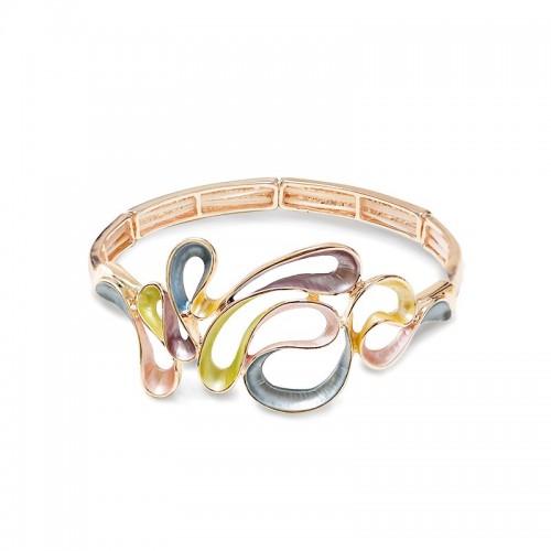 BRACCIALE ELASTICO CON ONDE SMALTATE - SW25704B51