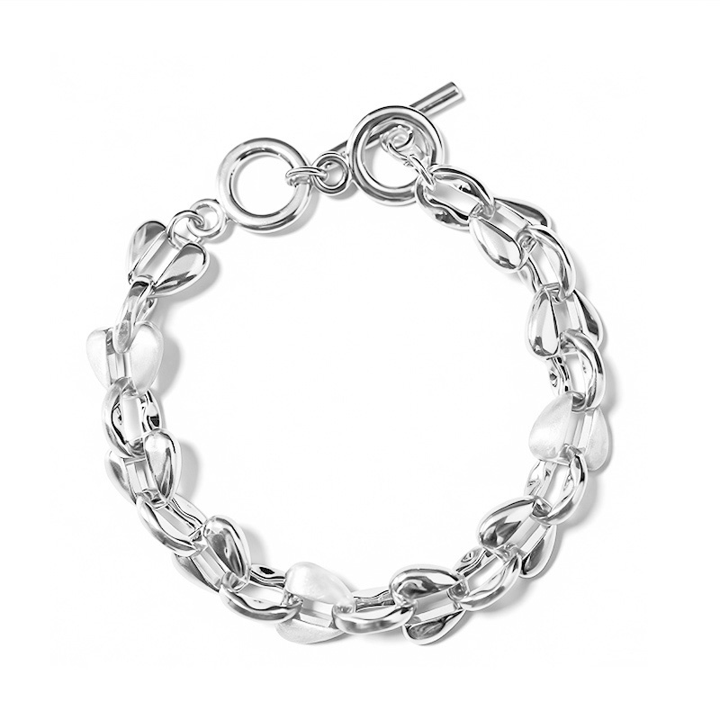 BRACCIALE A MAGLIE A CUORE - SW2572C508