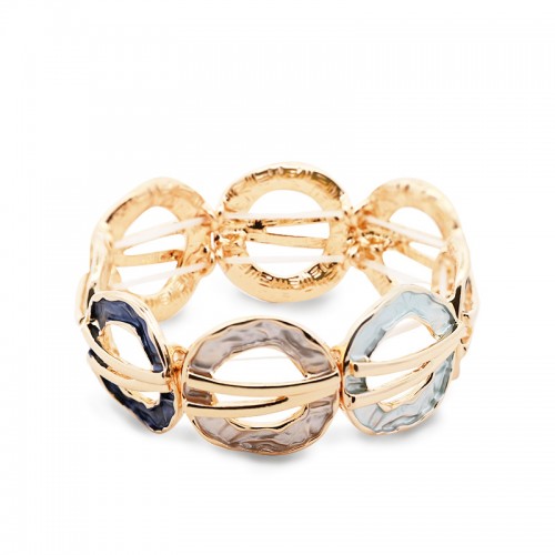 BRACCIALE ELASTICO CERCHI SMALTATI - SW2588B59